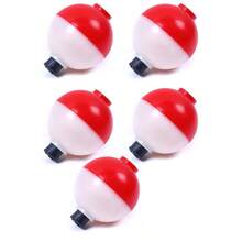 HENGJIA 5pcs/Set 8G Hard Plastic Fishing Floats Red/Orange/Green/Blue/White Round Mini Fishing Bobber Set Fishing Float Tools - Multicolor - View 17