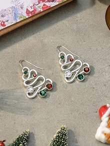 1 Pair Charming Cubic Zirconia Earrings For Women, Wedding, Engagement, Party, Jewelry, Christmas Gift - 1# - View 3