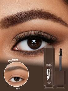 USHAS Shaping Eyebrow & Eyelash Gel, Waterproof Colored Brow Gel, Long-Lasting Natural Wild Brow Look - #03 Dark Coffee - View 7