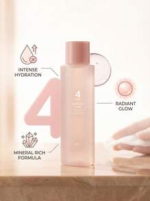 NUMBUZIN NO.4 HYDRATION GLOW MINERAL TONER 200ml – Facial Toner, Radiance-Boosting, For Dry Skin, Pink, Mineral Water, Suitable For Morning Skincare Routine - Multicolor - View 3
