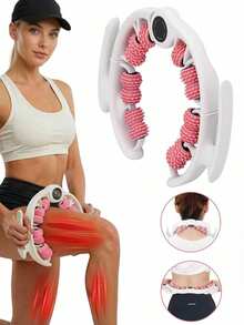 Handheld Circular Massage Roller, Manual Muscle Massager For Leg Hip Body, Fitness Recovery Massage Tool For Workout - Multicolor - View 2