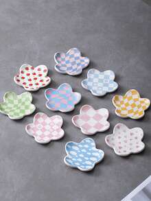 Elegant Floral Pattern Jewelry Tray Ring Dish Open Earring Ring Necklace Key Storage Organizer Vanity Wedding Decor Women Birthday Jewelry Display Stand Home Decor Room Decoration - Multicolor - View 5