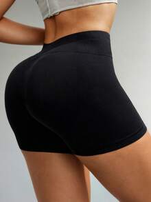 Kit 2 Shorts Suplex Feminino Fitness Academia com Elástico no Cós e Modelagem Ajustada - Azul Royal - Visão 6