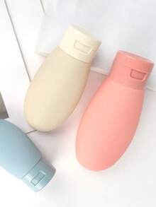 Flocked Travel Refill Bottles For Shampoo, Makeup, Body Wash, Skincare, Makeup Remover Oil, Portable Empty Sample Bottles - All Pink Nordic - View 4