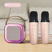 Portable Mini Wireless Karaoke Speaker And Wireless Microphone, High-Fidelity Stereo KTV Sound System, Wireless Speaker With RGB Color LED Lights, Suitable For Outdoor Use, Sports, Travel, Home Party, Christmas And Birthday Gift - View 15
