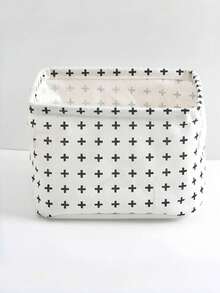 1pc Christmas Mini Underwear Storage Box, Linen Fabric Storage Box, Desktop Organizer, Cosmetic Storage Basket, Underwear Storage Basket, Autumn/Winter Fabric Storage Box, Multi-Functional And Practical, Suitable For Year-End Gifts, Halloween Costumes, Socks And Wardrobe Storage, Foldable - Multicolor - View 5