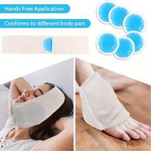 4/8 Pcs Mini Gel Ice Packs Hot Cold Eye Compress For Skin Care, Reusable Small Ice Packs For Injuries Face Eye Cooling Gel Pads - Thickened Version - View 2