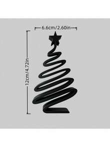 1pc 3D Printed Minimalist Christmas Tree Ornament | Modern Geometric Desktop Decor - Living Room, Entryway, Hallway, Dining Table Holiday Atmosphere Decoration / Versatile Home Style / Creative Christmas Gift - Multicolor - View 2