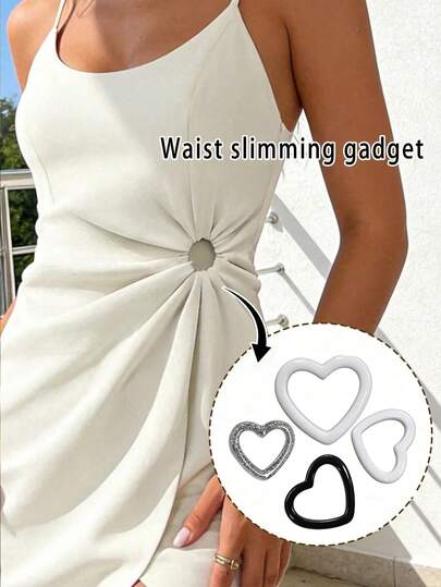 Seamless Adjustable Clothing Clips, Detachable Metal Waist Buckle, Reusable Instant Waist Cincher, Heavy Duty Hem And Cuff Tightening Clips, Suitable For Plus Size T-Shirts And Dresses, Women's Fashion DIY Clothing Accessories