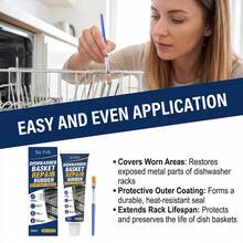 Dishwasher Basket Repair Rubber, Corrosion-Resistant, Durable, Flexible, Water-Resistant, Designed To Repair Damaged Dishwasher Basket Racks And Prevent Metal Corrosion, Suitable For Various Dishwasher Metal Basket Racks, Extends The Lifespan Of Dishwasher Basket Racks, Easy To Use At Home, No Need To Replace The Entire Basket Rack. A Great Gift For Family And Friends, Back To School Gift, Christmas Gift - A - View 7