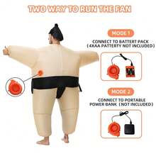 Inflatable Sumo Wrestling Suits, Sumo Costume Adult, Blow Up Costume, Inflatable Halloween Costumes For Men - Black - View 5
