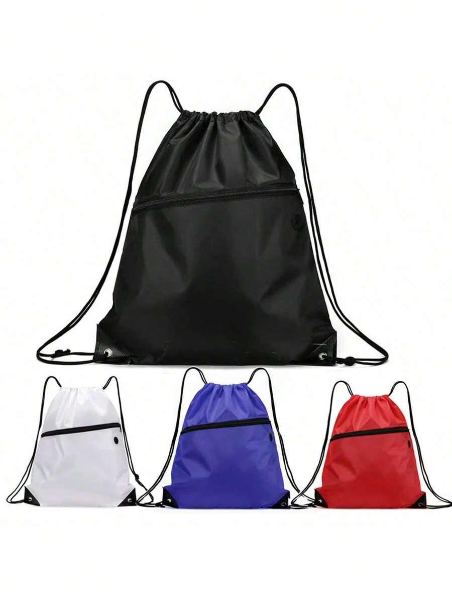1pc Lightweight Drawstring Toiletry Bag, Large Capacity, Suitable For Swimming Or Sports/Gym Use - Multicolor - View 1