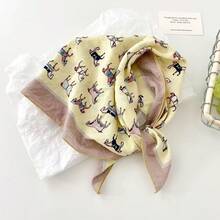 1pc Floral Print Bohemian Polyester Fabric Headscarf Hairband Decorative Neck Scarf - Multicolor - View 14
