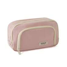 Large Capacity Multi-Layer Pencil Case, Minimalist Multi-Function Student Stationery Box And Makeup Storage Bag, Stationery Supplies - Multicolor - View 3