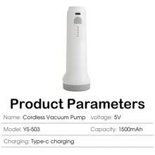 Electric Vacuum Pump USB Rechargeable Wireless Air Pump Portable Travel Clothing Bedding Storage Vacuum Compression Bag Pump Essential Home Tool - Multicolor - View 12