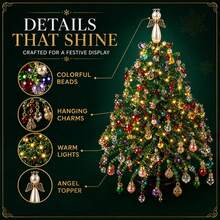 DIY Beaded Christmas Tree Kit, 3D Crystal Bead Holiday Craft Kit, Suitable For Adult Craft Enthusiasts, DIY Home Decoration, Mini Desktop Christmas Tree, Homemade Sparkly Holiday Decoration, Christmas Tree Making Kit, Desktop Decoration, Christmas Gift. - A - View 6