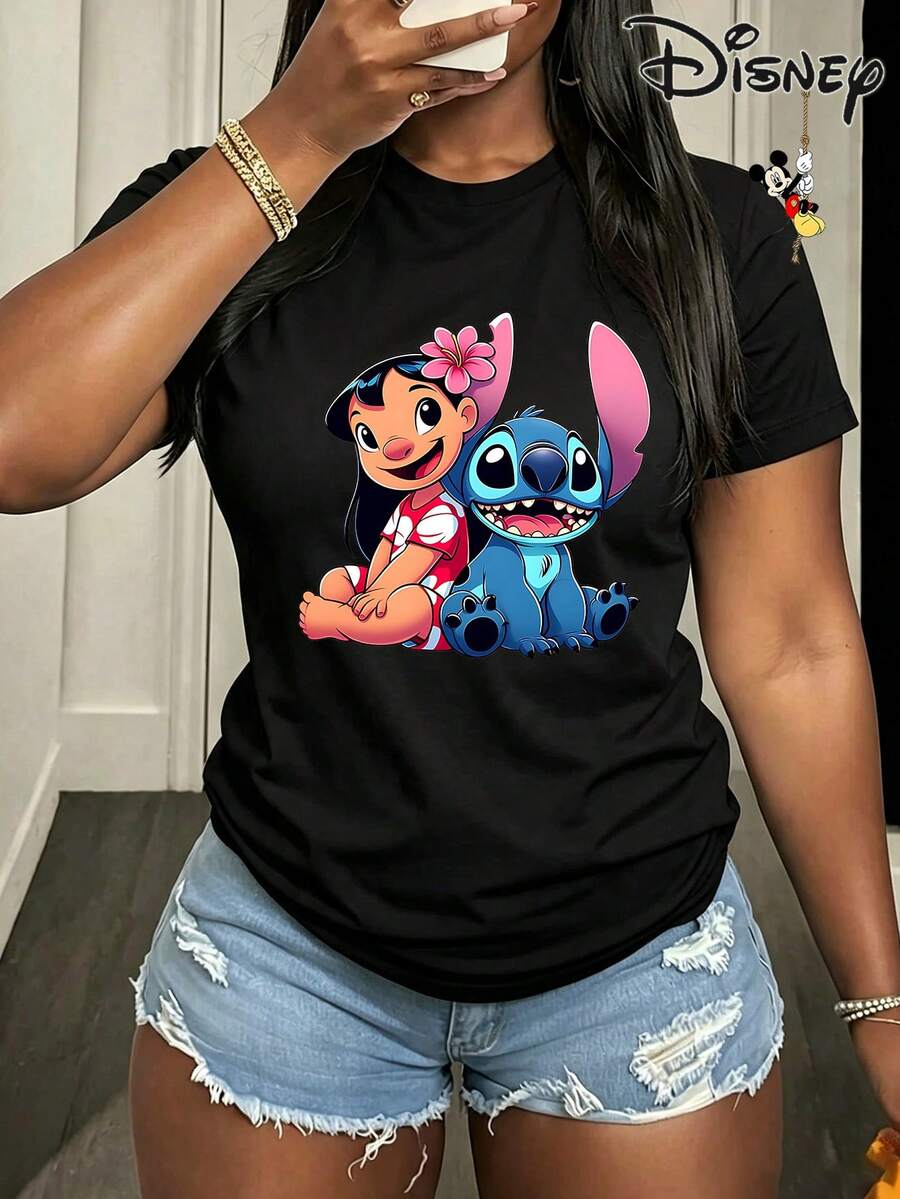 Disney Women T-Shirts - Black - View 1