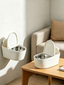 1pc Creative Toilet Shaped Stainless Steel Ashtray With Lid, Wall Mounted Ashtray - Ashtray - View 3