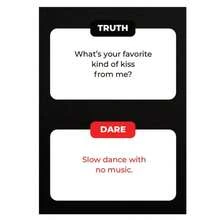 New English Truth Or Dare Game Cards, A Bold And Exciting Card Game To Create Atmosphere At Any Party, Perfect For Date Night, Anniversary, Valentine's Day And Christmas - Black - View 5