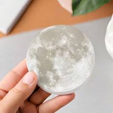 2pcs Moon Shaped Sticky Notes, Aesthetic Moon Design Memo Pads, Creative Round Notebook, Minimalist Office Stationery, Self-Adhesive Removable Sticky Notes, Suitable For Office, School, Planner, Journaling And Daily Reminders - one-size - View 4