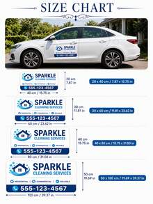 客製化汽車磁性標誌，個性化汽車/貨車/卡車標誌，防水設計，推廣您的商用車輛，專業印刷與模切 - 彩色 - 查看 3