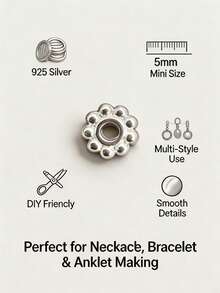 1pc/2pcs/6pcs S925 Silver Earring Making Kits: Earring Hooks, Hypoallergenic Ear Wires, Fish Hooks For DIY Jewellery Making - Silver - View 12