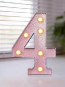 22/21/16cm Decorative LED Glowing Numbers And Letters, Plastic Neon Number Light Sign, Battery Powered Number Light, DIY Letters And Numbers, Suitable For Birthday, Christmas, Bar And Wedding Decoration - LED Letter and Number Lights - View 35