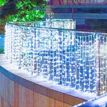LED Icicle String Lights, Warm White/Cool White/Multicolor, 8 Lighting Modes, AA Battery Powered Fairy Lights, Home Room Bedroom Garden Street Fence Roof Window Hanging Decorative Lights, Wedding Party Background Decoration, Valentine's Day Halloween Christmas Atmosphere Decorative Lights - 8-mode AA Icicle Lights - View 11