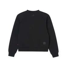Adidas Sweatshirt Wanita Simple Nyaman Serbaguna untuk Olahraga Kasual, Kerah Bulat, Musim Semi/Musim Gugur, JZ1639 - Hitam - View 2