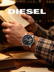Diesel DZ1513 Men's Quartz Watch, Large Dial With Luminous Hands, Brown Leather Strap, Stainless Steel Case, European And American Retro Casual Versatile Men's Watch, Daily Commute Accessory - one-size - View 5