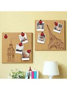 15/25pcs Ladybug Decorative Push Pins For Cork Board, Photo, Wall Map And School Supplies - Multi-color - View 3