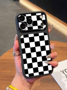 黑白棋盤格手機殼 360°全方位保護 TPU 磨砂霧面手機殼，適用於 iPhone 手機殼與 Galaxy 手機殼，17 Pro Max 手機殼保護殼，可愛手機殼，適用於 iPhone 13 手機殼、 15 手機殼、 16 Pro Max 手機殼、 16 手機殼、 14 手機殼、 15 手機殼、 16 Plus 手機殼，Galaxy 手機殼可作為禮物或個人使用 - 彩色 - 查看 5