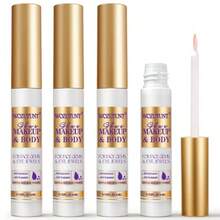 QFace Makeup Glue For Rhinestones, 4 PCS Rhinestones Face Glue For Cosplay Makeup, Waterproof Body Glue For Wig Face Gems Eye Body Glitter, Eyelashes - While - View 8