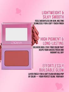 MISSLYN 2Pcs MY TROPICAL FUN Bronzing & Contouring Powder & MAKE ME SWEETIE POWDER BLUSH Set, Silky Blendable, Natural Warm Glow, Face Palette Cheek/Contour, Daily/Beach/Summer, Y2K/Sun-Kissed/Soft Glam, Blush & Bronzer Set - #07+#09 - View 6