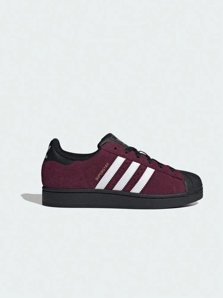 Adidas Originals 中性款 SUPERSTAR II W 低筒運動休閒鞋 KJ4614 - 酒紅色 - 查看 1