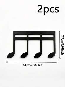 1/2pcs 3D Printed Music Clip, Suitable For Piano, Guitar And Violin - Large Capacity Music Clip, Firmly Holds Sheet Music, Easy To Read, Perfect Gift For Music Lovers - Multicolor - View 6
