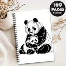 Adorable Panda Spiral Notebook - , College Ruled Journal Featuring Premium Paper, Convenient For Note-Taking, Studying, And Creative Writing - Perfect For Students And Professionals - One Book (50 Pages, 100 Pages) - View 11