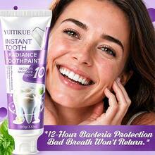 Pasta Gigi YUITIKUE Instant Brightening Toothpaint, Menyegarkan Bau Mulut, Menghilangkan Noda Kopi, Teh, dan Rokok, Formula Lembut Membersihkan Gigi Secara Mendalam, Kesegaran Mint Tahan Lama, Perawatan Mulut di Rumah 100g - Anggur - View 7