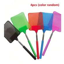 4pcs Set Extendable Stainless Steel Fly Swatter, Fruit Fly Trap, Mosquito Trap, Indoor Insect Killer, Summer Essential (Random Color) Garden Supplies, Summer, Kitchen Accessories, Gardening, Kitchen - Multicolor - View 13