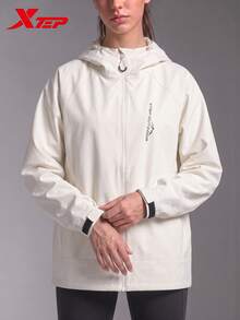 XTEP Wing Assault Jacket | New Autumn Outdoor Water-Resistant Hiking Couple Jacket, Bean Skin Color - Bean Skin Color - View 2