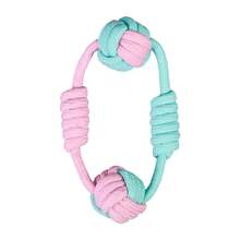 Dog Chew Toy Braided Rope Knot Toy Durable Bite-Resistant Teeth Cleaning Interactive Tug Toy For Small And Medium Dogs Boredom Relief Dog Stuff - Multicolor - View 7