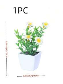 1株（3-4英寸）/6株/套 人造迷你多肉植物，适用于家居、客厅、桌面、窗台、办公桌装饰，母亲节、婚礼派对装饰 - 白綠色 - 查看 21