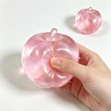 1PC Crystal Apple Simulation Transparent Slow Rebound Stress Relief Creative Venting Gadget Funny Gift Squishy,Squishies,Squishy Crunchy Squishy,Squishes, Squish,Halloween Decor,Halloween,Squishy's - Multicolor - View 2