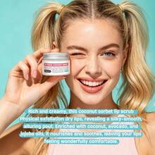 Hllozzi 3pcs 50g Coconut + Mint + Matcha Lip Scrub Contains Sucrose, Coconut Oil, And Beeswax To Moisturize And Brighten Lips, Remove Dryness And Dead Skin, And Has A Refreshing Scent. Suitable For All Skin Types, It Makes A Convenient Everyday Gift. - Coconut + Mint + Matcha - View 7