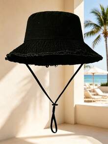 1pc Women's Bucket Hat, Sun Protection & Windproof, Suitable For Travel, Beach, Casual Vacation, Daily Use - Multicolor - View 8