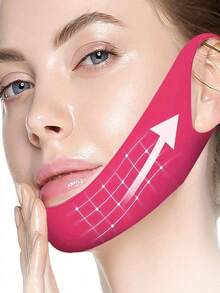 1pc Adjustable Chin Lift Women's Chin Straps - Chin Support Tape - Neck Support Chin Strap For Sleeping, Face Tape, Jawline - Multicolor - View 2