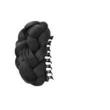 Women's Twisted Bun Hair Claw Clip Wig, Flat Head Claw Clip Braided Bun Hair Extension, High Crown Bun Hair Claw Clip, Natural Voluminous Hair Piece HA2798 - Multicolor - View 2