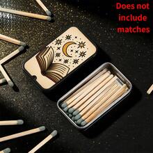 1pc Vintage Mysterious Magic Book & Star Moon Pattern Matchbox (Matches Not Included), Fashionable Exquisite Pattern Matchbox, Multi-Functional Mini Pocket Storage Box, Suitable As Holiday Gift, Small Accessory Storage Box - Multicolor - View 2