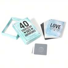 Premium Thick Cardstock, 40 Scratch Off Date Adventures Game Cards | Romantic Couple Scratch Card Game, Fun Relationship Activity Cards For Anniversary, Valentine's Day, Birthday, Date Night, Couple Gift - Multicolor - View 6