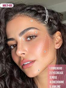 MISSLYN 2Pcs SWEET RUSH POWDER BLUSH & TROPICAL GLOW! Bronzing & Contouring Powder, Buildable Color & Natural Finish, Face Blush & Bronzer Set, For Everyday & Party, Natural Glow & Sun-Kissed Contour, Makeup Kit - #3+#13 - View 2